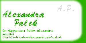 alexandra palek business card